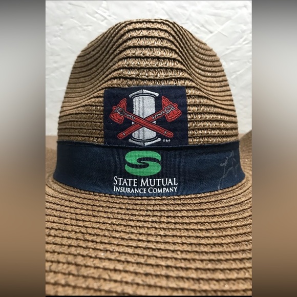 Rome Braves Minor League Baseball Hat MiLB Lucas Braun Autographed Signed Rare! - Picture 2 of 13